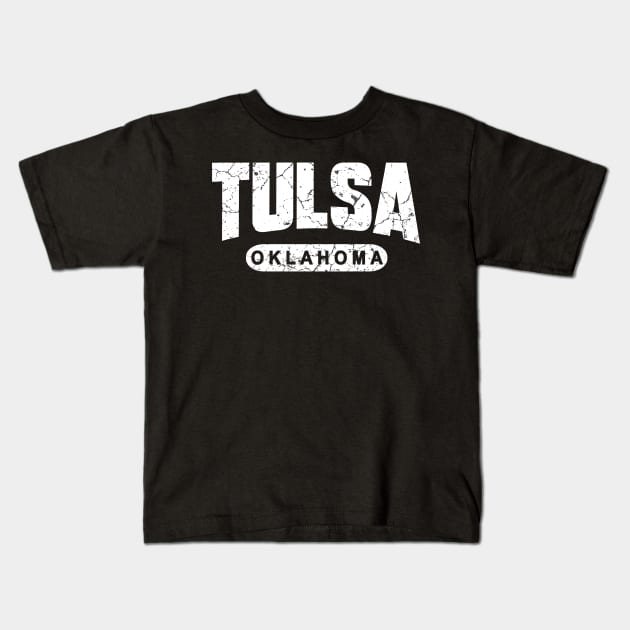 Tulsa Oklahoma Kids T-Shirt by Mila46